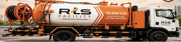 RIS heavy duty suction cum jetting cleaning vehicle